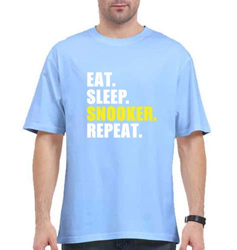 Snooker Oversized T-Shirt for Men-Baby Blue-Ektarfa.online