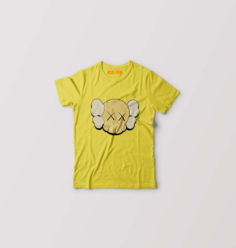 Kaws Kids T-Shirt for Boy/Girl-Yellow-Ektarfa.online
