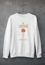 Load image into Gallery viewer, Be Unique Unisex Sweatshirt for Men/Women-S(40 Inches)-White-Ektarfa.online
