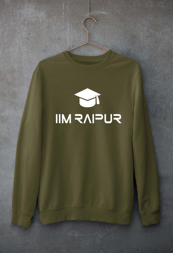 IIM Raipur Unisex Sweatshirt for Men/Women-S(40 Inches)-Olive Green-Ektarfa.online