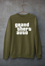 Load image into Gallery viewer, Grand Theft Auto (GTA) Unisex Sweatshirt for Men/Women-S(40 Inches)-Olive Green-Ektarfa.online
