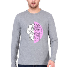 Load image into Gallery viewer, Frida Kahlo Full Sleeves T-Shirt for Men-Grey Melange-Ektarfa.online
