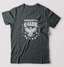 Load image into Gallery viewer, Khabib The Eagle Nurmagomedov T-Shirt for Men-S(38 Inches)-Steel grey-Ektarfa.online
