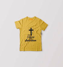 Load image into Gallery viewer, Jesus Kids T-Shirt for Boy/Girl-0-1 Year(20 Inches)-Golden Yellow-Ektarfa.online
