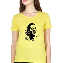 Load image into Gallery viewer, Ronaldinho T-Shirt for Women-XS(32 Inches)-Yellow-Ektarfa.online
