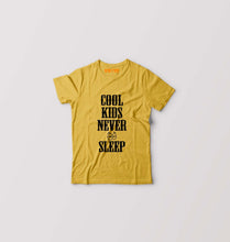 Load image into Gallery viewer, Cool Kids Never Sleep Kids T-Shirt for Boy/Girl-Golden Yellow-Ektarfa.online
