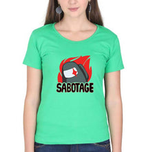 Load image into Gallery viewer, Among Us T-Shirt for Women-XS(32 Inches)-flag green-Ektarfa.online
