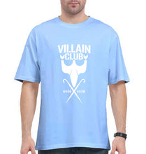 Load image into Gallery viewer, Villain Club Oversized T-Shirt for Men-Baby Blue-Ektarfa.online
