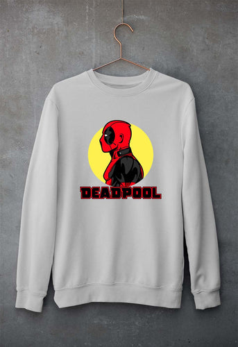 Deadpool Superhero Unisex Sweatshirt for Men/Women-Grey Melange-Ektarfa.online