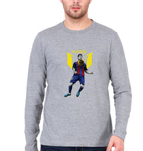 Load image into Gallery viewer, Messi Full Sleeves T-Shirt for Men-Grey Melange-Ektarfa.online
