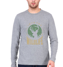 Load image into Gallery viewer, Deer Full Sleeves T-Shirt for Men-Grey Melange-Ektarfa.online
