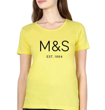 Load image into Gallery viewer, M&amp;S T-Shirt for Women-XS(32 Inches)-Yellow-Ektarfa.online
