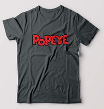 Load image into Gallery viewer, Popeye T-Shirt for Men-S(38 Inches)-Steel grey-Ektarfa.online
