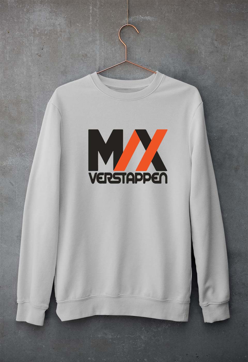 Max Verstappen Unisex Sweatshirt for Men/Women-S(40 Inches)-Grey Melange-Ektarfa.online