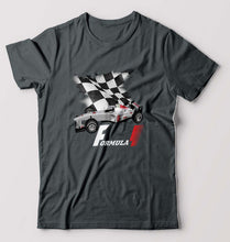 Load image into Gallery viewer, Formula 1(F1) T-Shirt for Men-S(38 Inches)-Steel grey-Ektarfa.online
