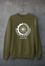 Load image into Gallery viewer, IIM Calcutta Unisex Sweatshirt for Men/Women-S(40 Inches)-Olive Green-Ektarfa.online
