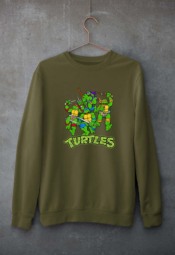 Ninja Turtles TMNT Unisex Sweatshirt for Men/Women-Olive Green-Ektarfa.online