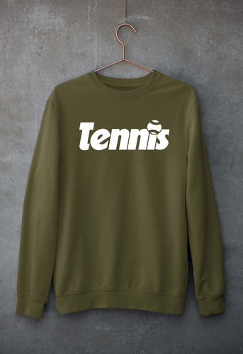 Tennis Unisex Sweatshirt for Men/Women-Olive Green-Ektarfa.online