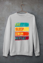 Load image into Gallery viewer, Swimming Unisex Sweatshirt for Men/Women-Grey Melange-Ektarfa.online
