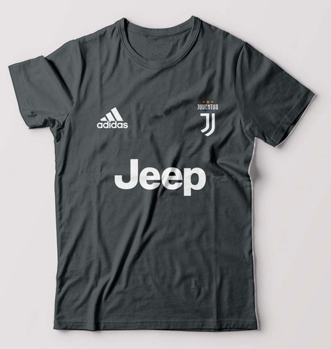 Juventus F.C. 2021-22 T-Shirt for Men-S(38 Inches)-Steel grey-Ektarfa.online