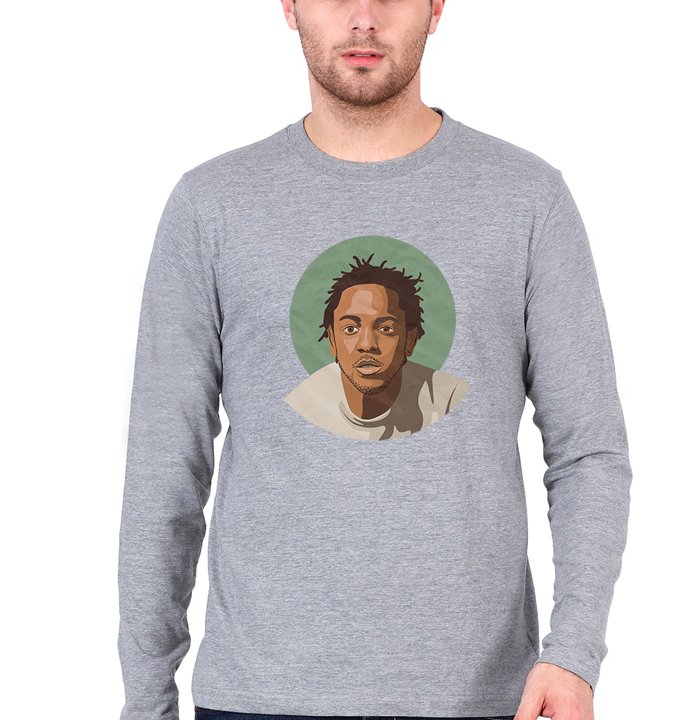 Kendrick Lamar Full Sleeves T-Shirt for Men-Grey Melange-Ektarfa.online