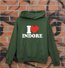 Load image into Gallery viewer, I Love Indore Unisex Hoodie for Men/Women-Dark Green-Ektarfa.online
