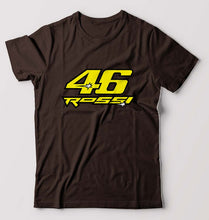 Load image into Gallery viewer, Valentino Rossi(VR 46) T-Shirt for Men-S(38 Inches)-Coffee Brown-Ektarfa.online
