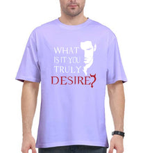 Load image into Gallery viewer, Lucifer Oversized T-Shirt for Men-Lavender-Ektarfa.online
