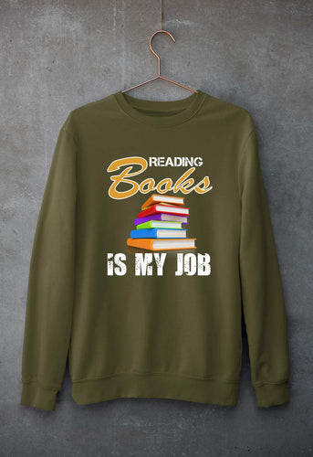 Books Unisex Sweatshirt for Men/Women-Olive Green-Ektarfa.online