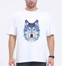 Load image into Gallery viewer, Wolf Oversized T-Shirt for Men-White-Ektarfa.online
