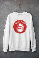 Load image into Gallery viewer, Karl Marx Unisex Sweatshirt for Men/Women-White-Ektarfa.online
