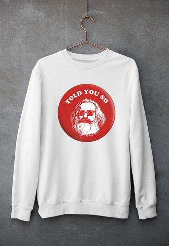 Karl Marx Unisex Sweatshirt for Men/Women-White-Ektarfa.online