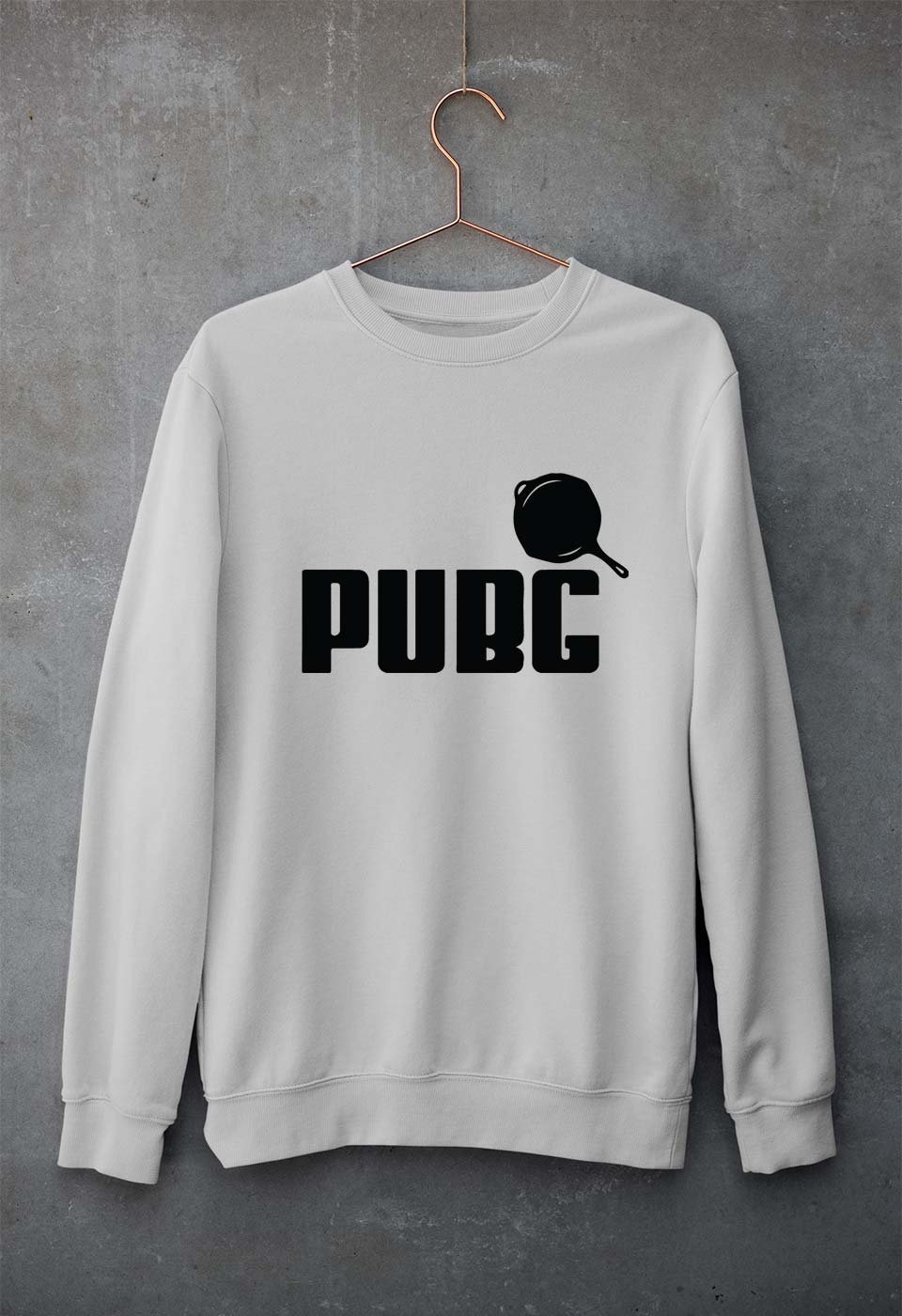 PUBG Unisex Sweatshirt for Men/Women-Grey Melange-Ektarfa.online