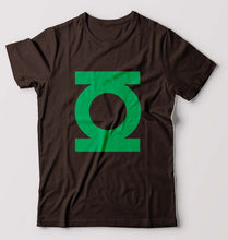 Load image into Gallery viewer, Green Lantern Superhero T-Shirt for Men-S(38 Inches)-Coffee Brown-Ektarfa.online
