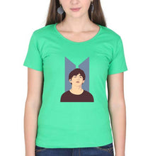Load image into Gallery viewer, V-BTS(K-Pop) T-Shirt for Women-flag green-Ektarfa.online
