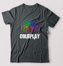 Load image into Gallery viewer, Coldplay T-Shirt for Men-S(38 Inches)-Steel grey-Ektarfa.online
