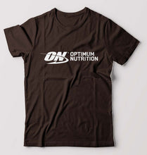 Load image into Gallery viewer, optimum nutrition (ON) T-Shirt for Men-Coffee Brown-Ektarfa.online
