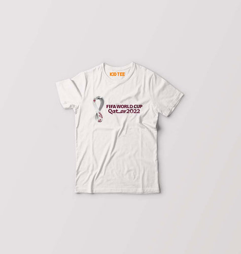 FIFA World Cup Qatar 2022 Kids T-Shirt for Boy/Girl-0-1 Year(20 Inches)-White-Ektarfa.online