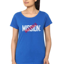 Load image into Gallery viewer, Mission Impossible (MI) T-Shirt for Women-Royal Blue-Ektarfa.online

