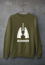 Load image into Gallery viewer, Runner Running Unisex Sweatshirt for Men/Women-Olive Green-Ektarfa.online
