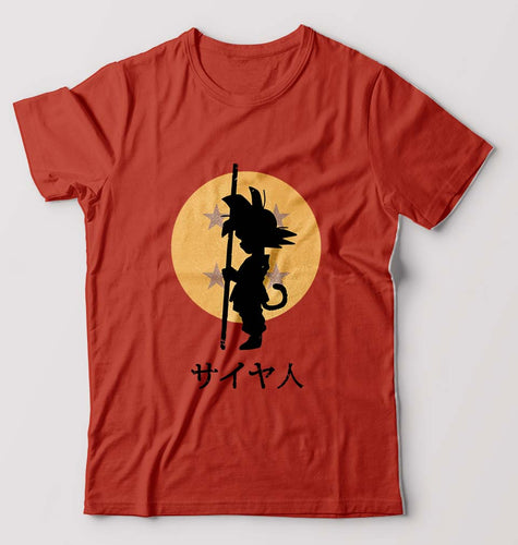 Dragon Ball Goku T-Shirt for Men-Brick Red-Ektarfa.online