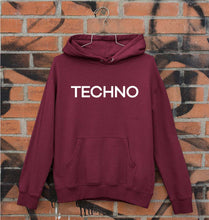 Load image into Gallery viewer, Techno Unisex Hoodie for Men/Women-S(40 Inches)-Maroon-Ektarfa.online
