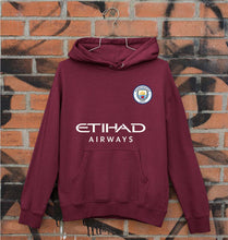 Load image into Gallery viewer, Manchester City F.C 2021-22 Unisex Hoodie for Men/Women-S(40 Inches)-Maroon-Ektarfa.online
