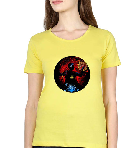 Doctor Strange T-Shirt for Women-Yellow-Ektarfa.online