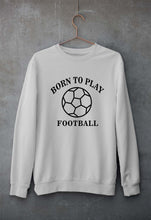 Load image into Gallery viewer, Play Football Unisex Sweatshirt for Men/Women-S(40 Inches)-Grey Melange-Ektarfa.online
