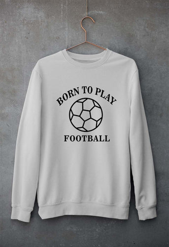 Play Football Unisex Sweatshirt for Men/Women-S(40 Inches)-Grey Melange-Ektarfa.online