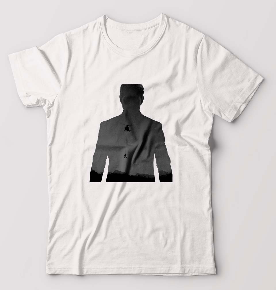 Mission Impossible (MI) Tom Cruise T-Shirt for Men-White-Ektarfa.online