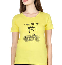 Load image into Gallery viewer, Royal Enfield Bullet T-Shirt for Women-XS(32 Inches)-Yellow-Ektarfa.online
