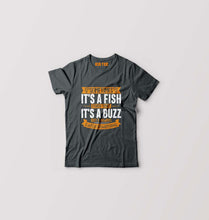 Load image into Gallery viewer, Fishing Kids T-Shirt for Boy/Girl-Steal Grey-Ektarfa.online
