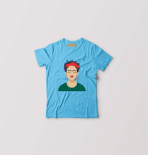 Load image into Gallery viewer, Frida Kahlo Kids T-Shirt for Boy/Girl-Light Blue-Ektarfa.online
